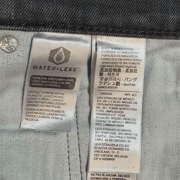Levi’s 541 Jeans Mens 42x30 Gray Athletic Fit Taper Stretch Big Tall Denim - Picture 6 of 11